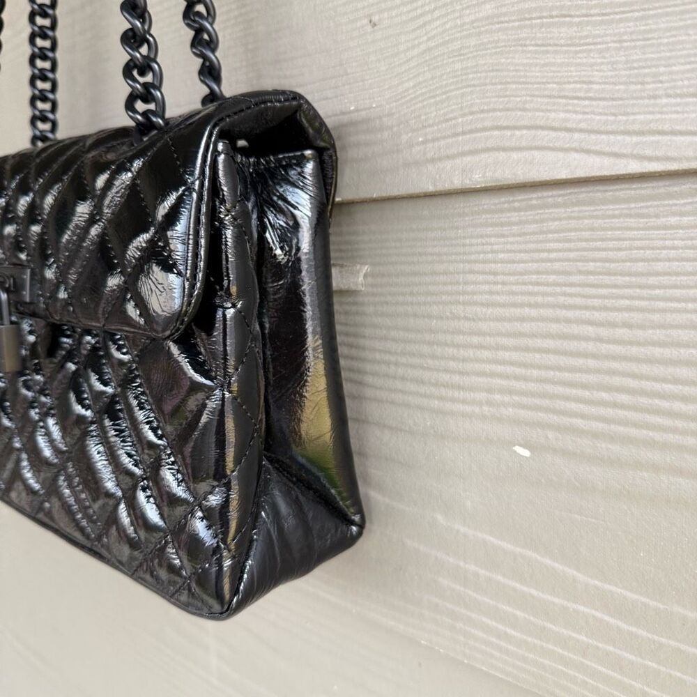 Kurt Geiger Black Quilted Crossbody Bag - Picture 6 of 10